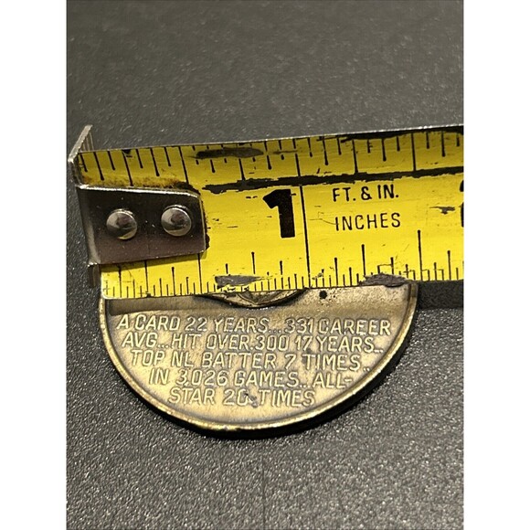 1966 STAN MUSIAL St Louis Cardinals Busch Stadium Immortals Coin - Picture 3 of 3